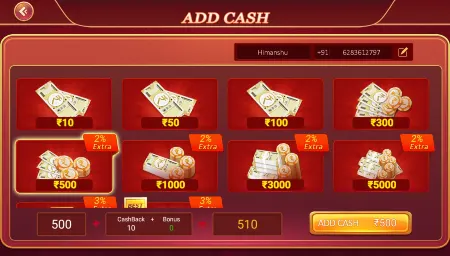 bappa rummy add cash