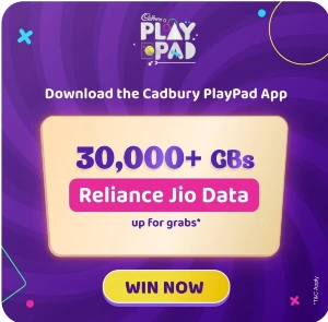 Jio 1GB Free Data with Cadbury PlayPad App